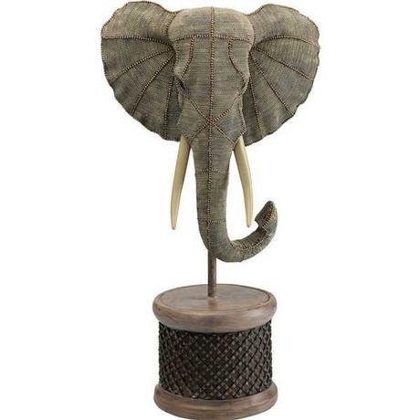 KARE Design Oggetto decorativo Testa di elefante Perle  