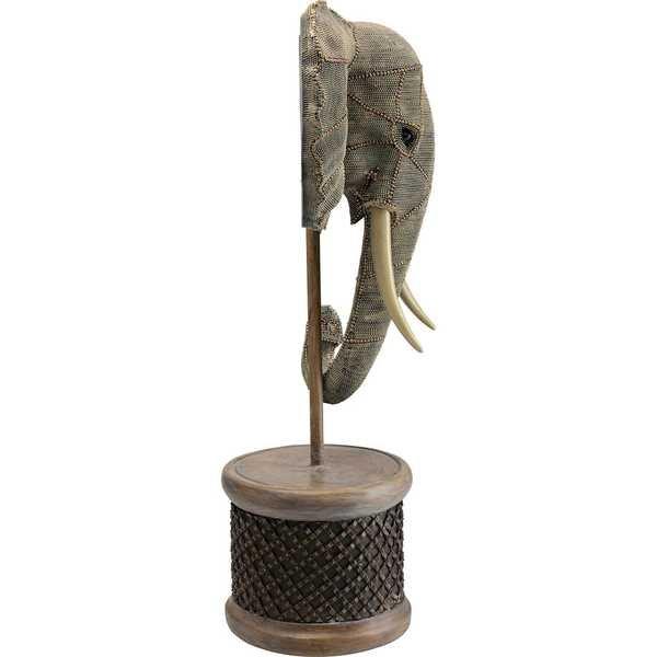 KARE Design Oggetto decorativo Testa di elefante Perle  