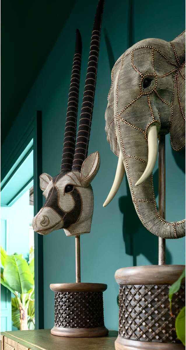 KARE Design Oggetto decorativo Perle a testa di elefante  