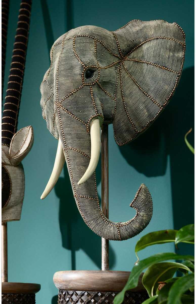 KARE Design Oggetto decorativo Perle a testa di elefante  