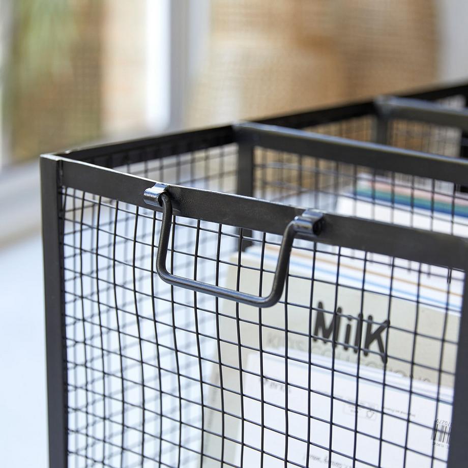 Tikamoon  Metallkorb auf Rollen Industriel 