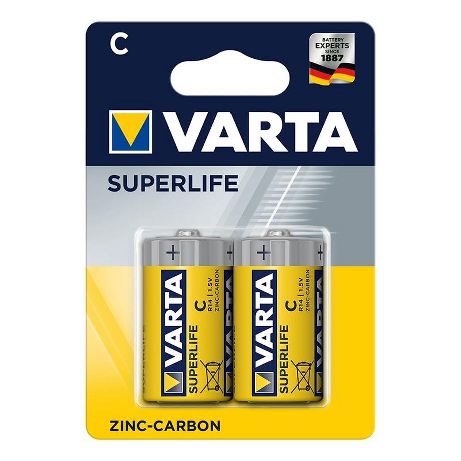 Pricenet  Varta Superlife Batterien C 2 Stück im Blister 