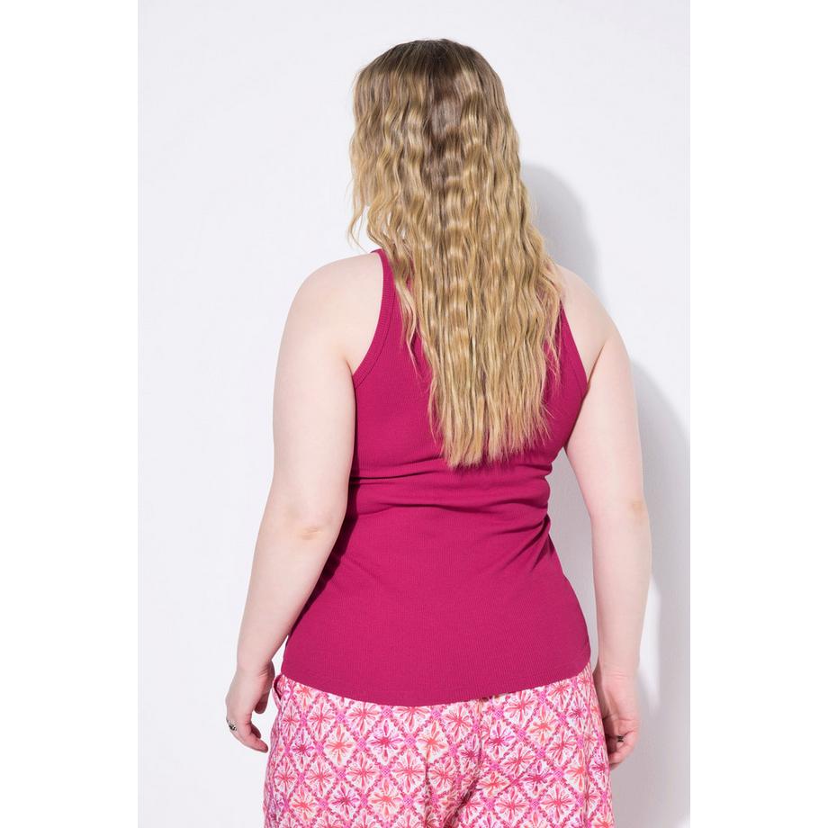 Studio Untold Canotta Slim Shape Jersey Operato Ricami  