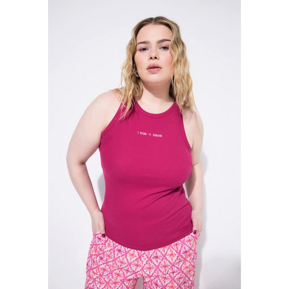 Studio Untold Canotta Slim Shape Jersey Operato Ricami  