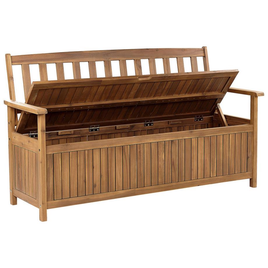 Beliani Banc avec coussin d'assise en Acacia Rustique SOVANA  