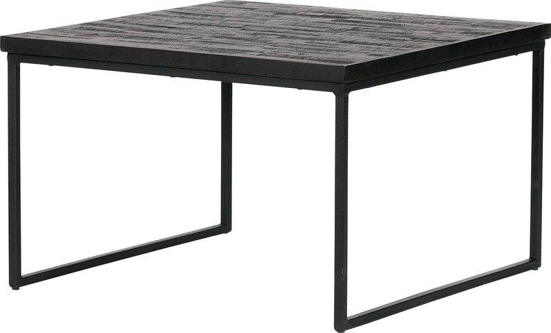 mutoni Table d'appoint Sharing noir 60x60  