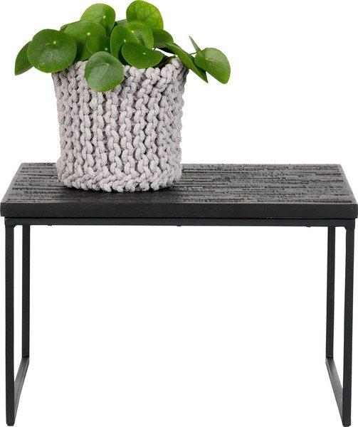 mutoni Table d'appoint Sharing noir 60x60  