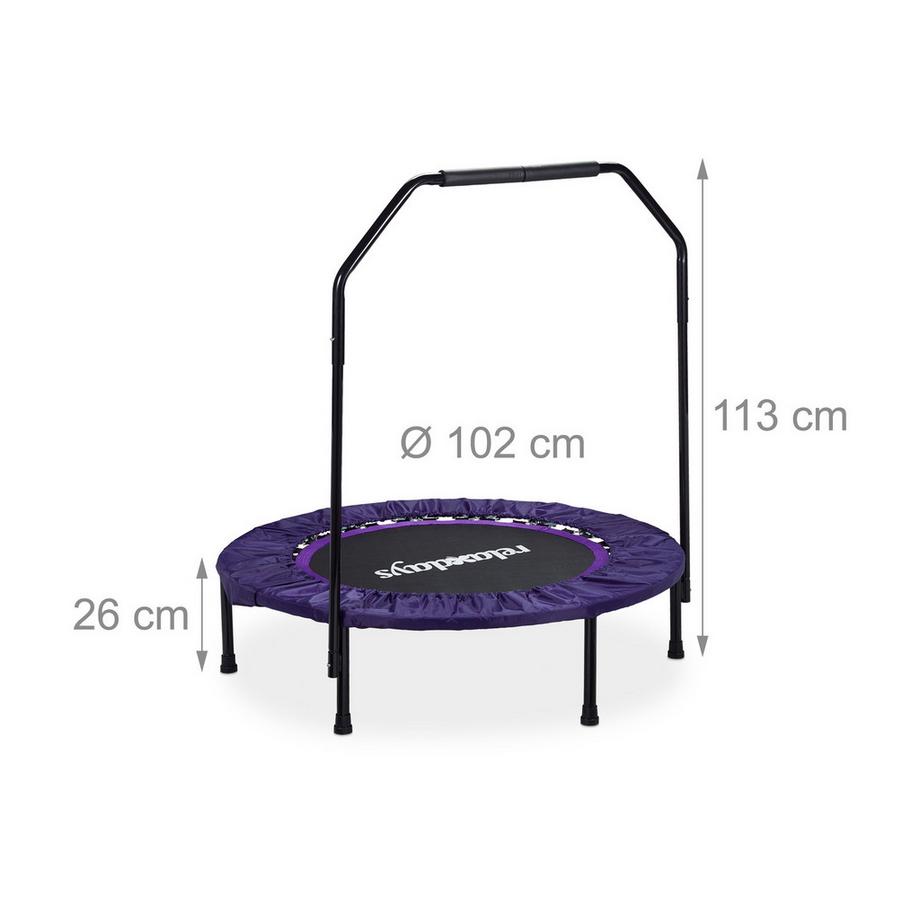 B2X  Trampoline pliable avec poignée 
