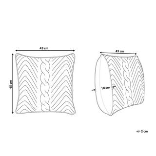 Beliani Dekokissen aus Baumwolle Boho KONNI  