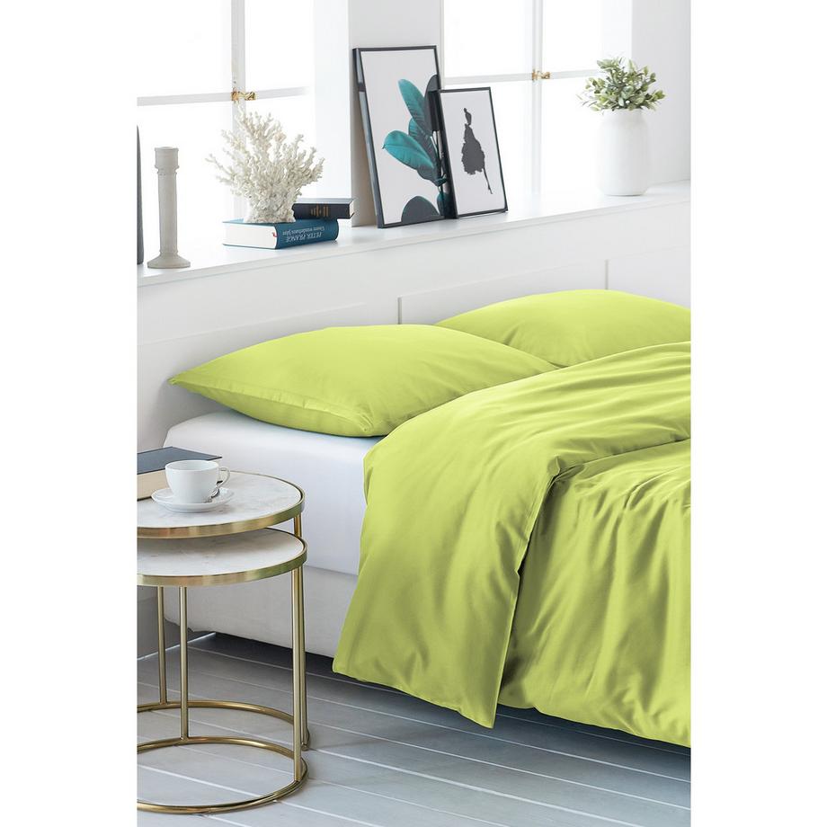 Living Home Uni Satin Bettwäsche Set  