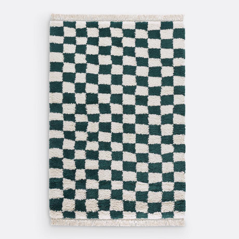 La Redoute Intérieurs Teppich Danito mit Schachbrettmuster  