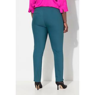 Ulla Popken  Cotton-Elasthan-Hose Sienna, Slim, hochelastisch, Elastikbund 