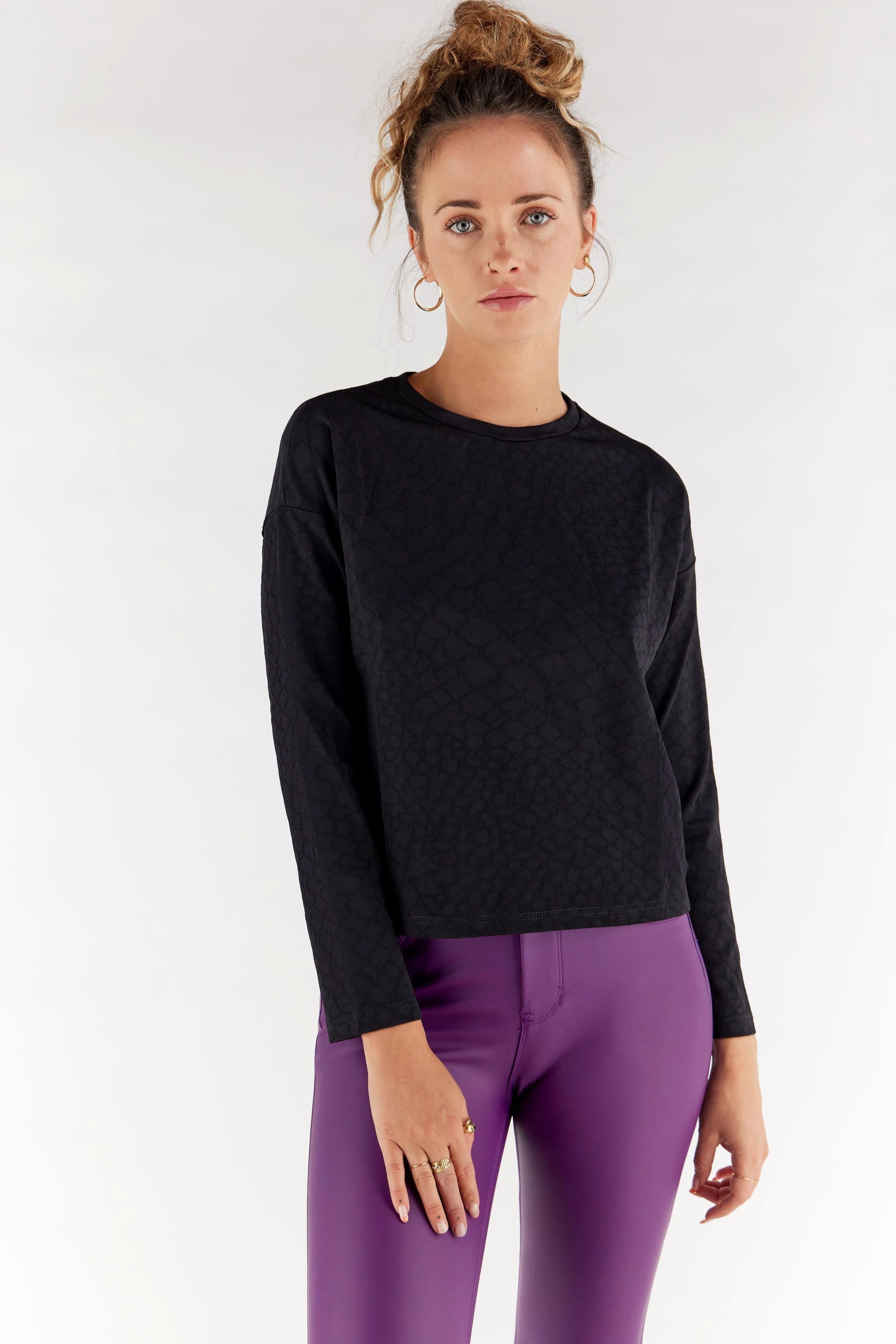 FREDDY Felpa Cropped Jacquard Comfort Fit  