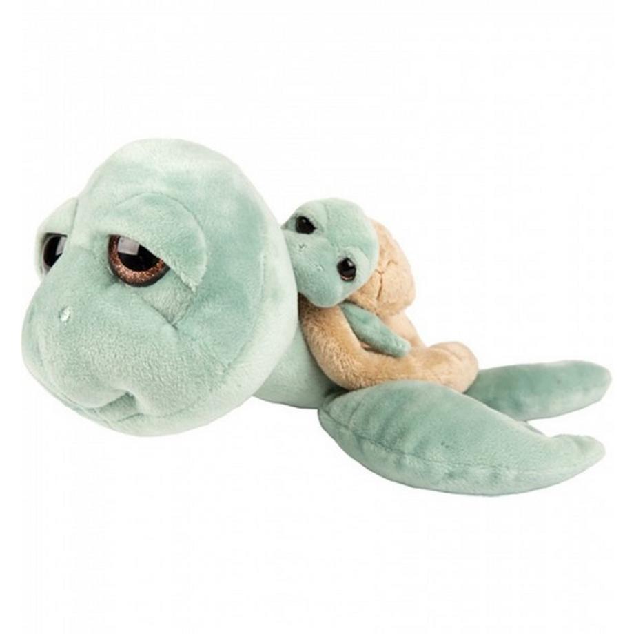 Suki  Schildkröte mit Baby Grün (24cm) 