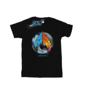 Tshirt AQUAMAN TROPICAL LOGO