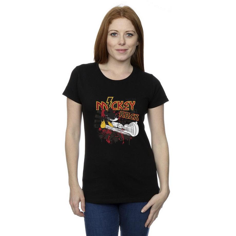 Disney Mickey Rock T-Shirt Manches Courtes  