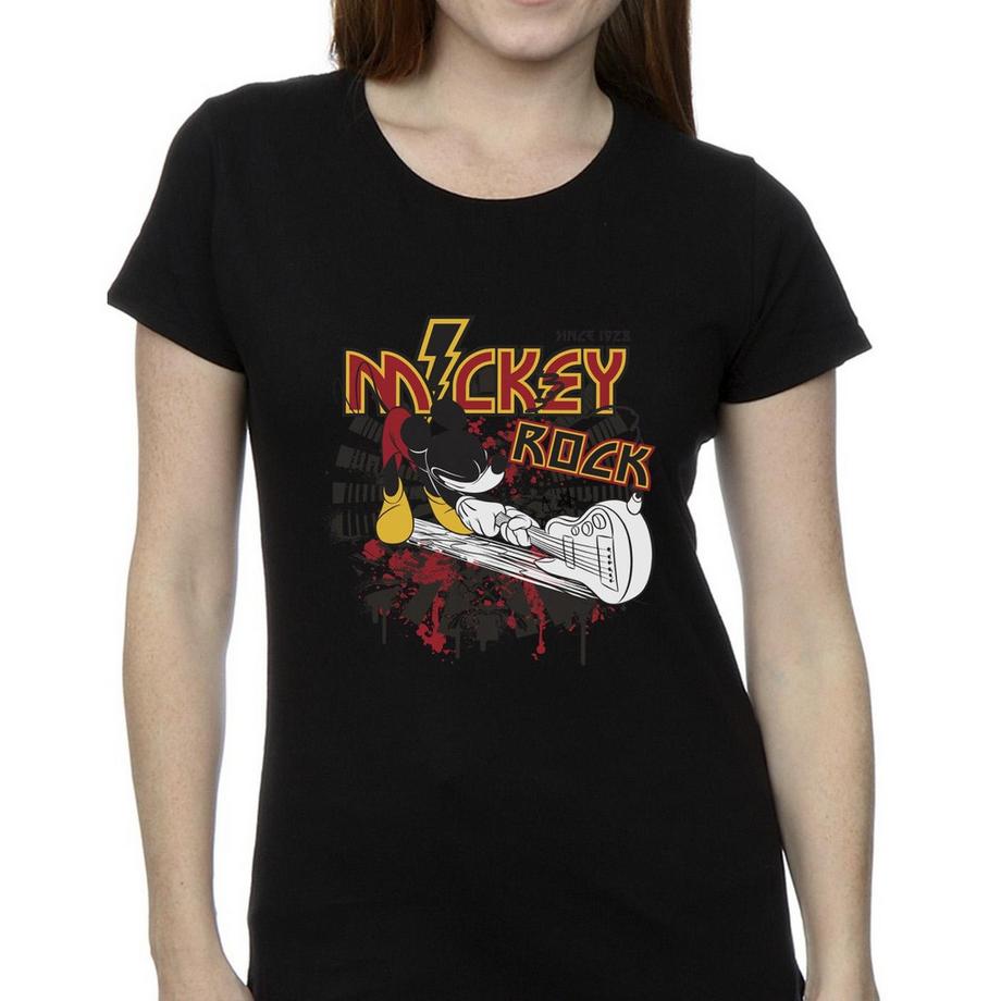 Disney Mickey Rock T-Shirt Manches Courtes  