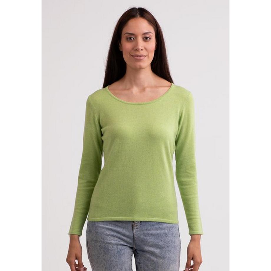 CASH-MERE.CH Recycelter Kaschmir Rundhals Pullover  