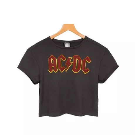 Amplified  Tshirt court Charcoal Black