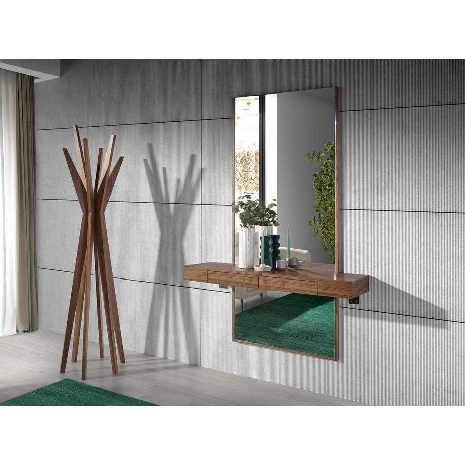 ANGEL CERDA Wandspiegel Rechteckig Walnuss  