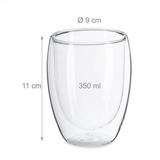 Northix Latte Macchiato Glas 350 ml  