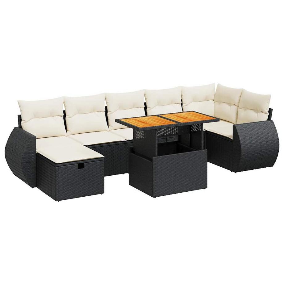 set divano da giardino Polirattan