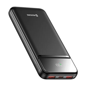 Powerbank 10000mAh Compact Swissten Noir