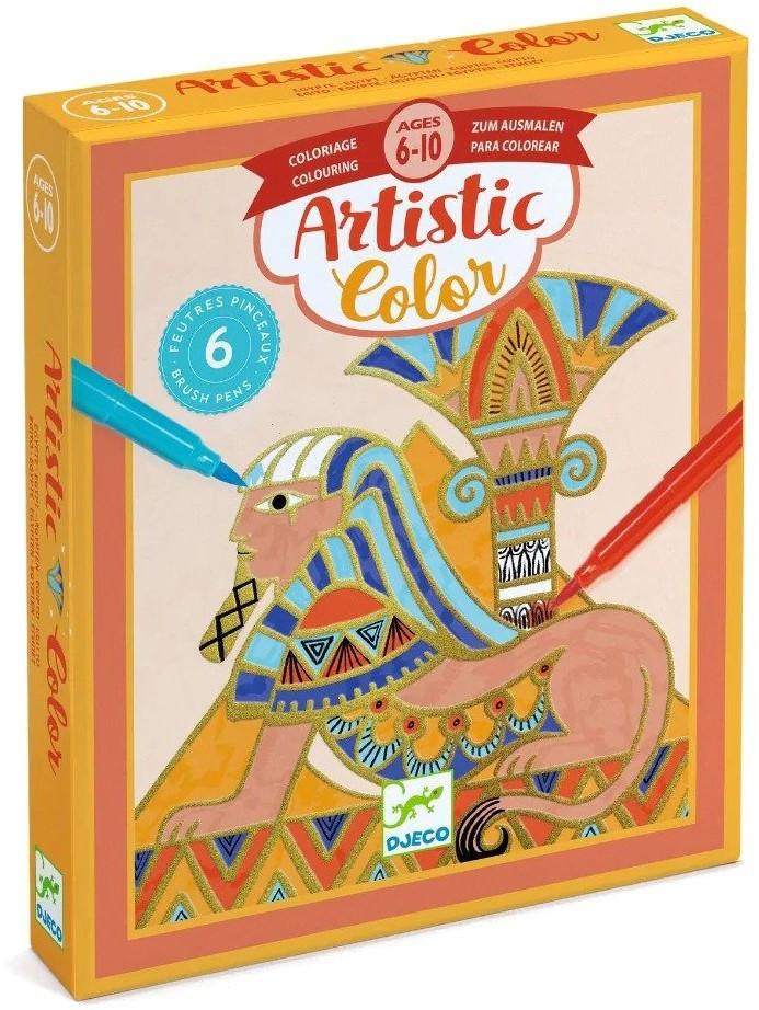 Djeco  Djeco Artistic Colour Plates Egypt, 6 stylos inclus 