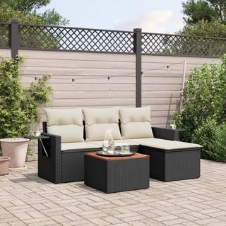 VidaXL set divano da giardino Polirattan  