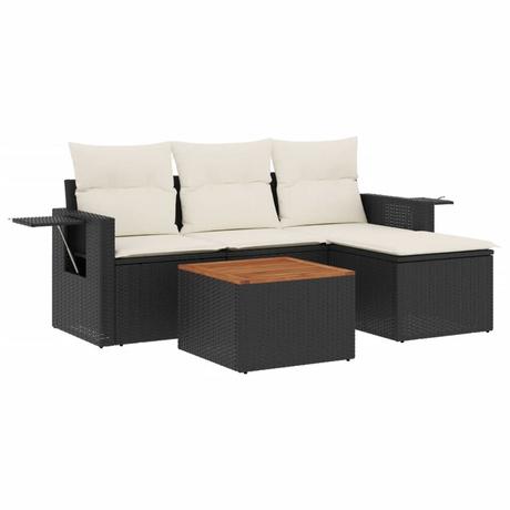 VidaXL set divano da giardino Polirattan  