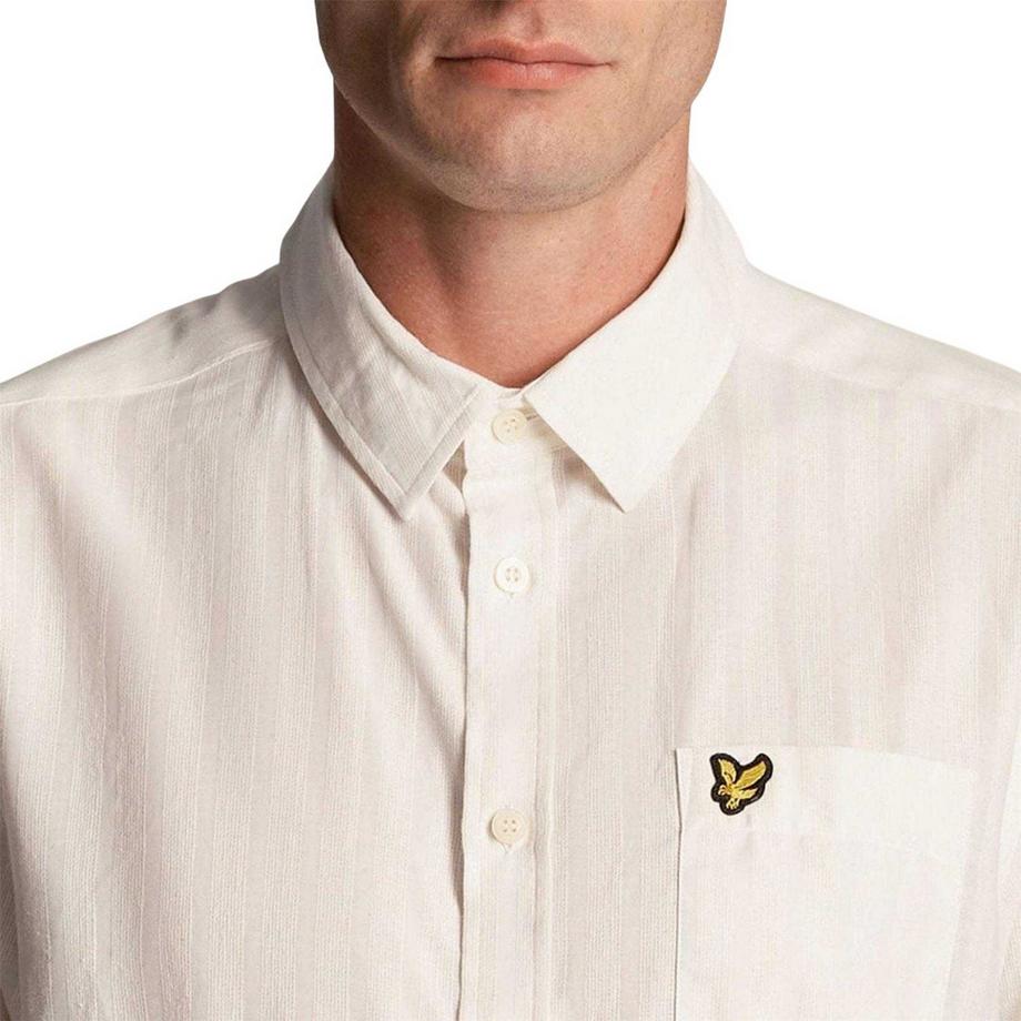 LYLE & SCOTT  Camicia Regolare Striscia Strutturata 