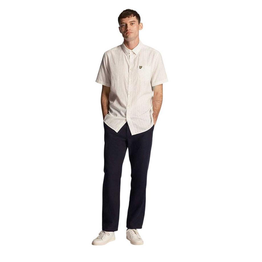 LYLE & SCOTT  Camicia Regolare Striscia Strutturata 