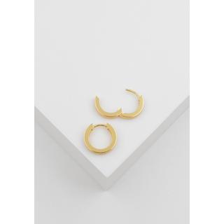 MUAU Schmuck  Créoles or jaune 750, 14mm 