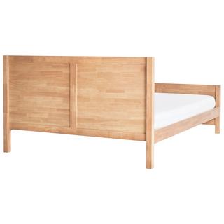 Beliani Letto en Legno di caucciù Rustico CHAMPAGNAT  