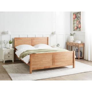 Beliani Letto en Legno di caucciù Rustico CHAMPAGNAT  