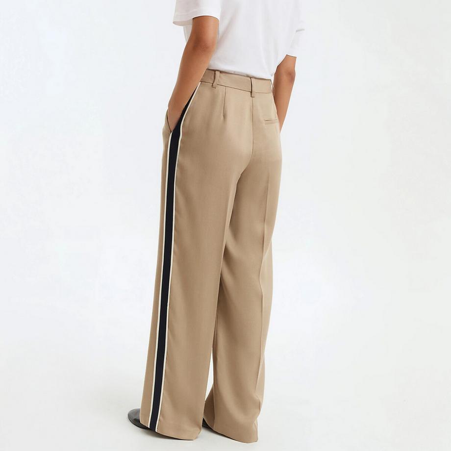 La Redoute Collections Weite Lyocell Hose mit Seitenstreifen  