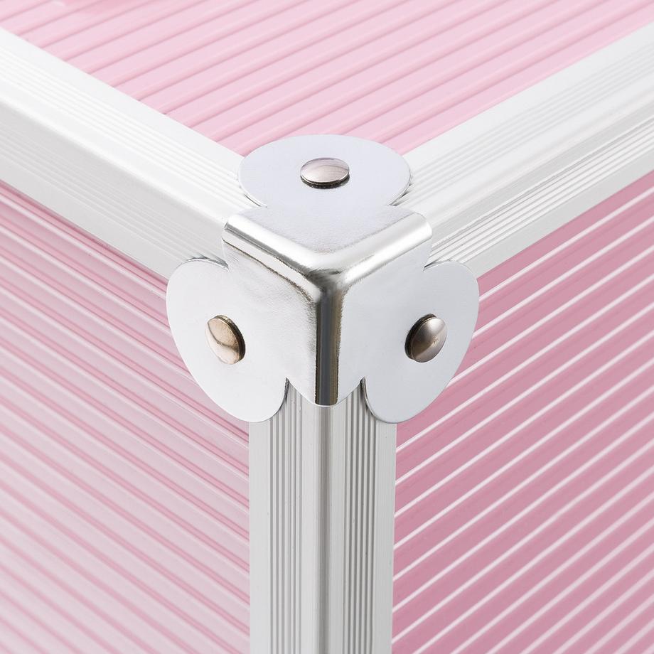 Arebos  Valigetta per cosmetici grande | Valigetta per il trucco | Organizzatore di bellezza | Valigetta per lo smalto per unghie 