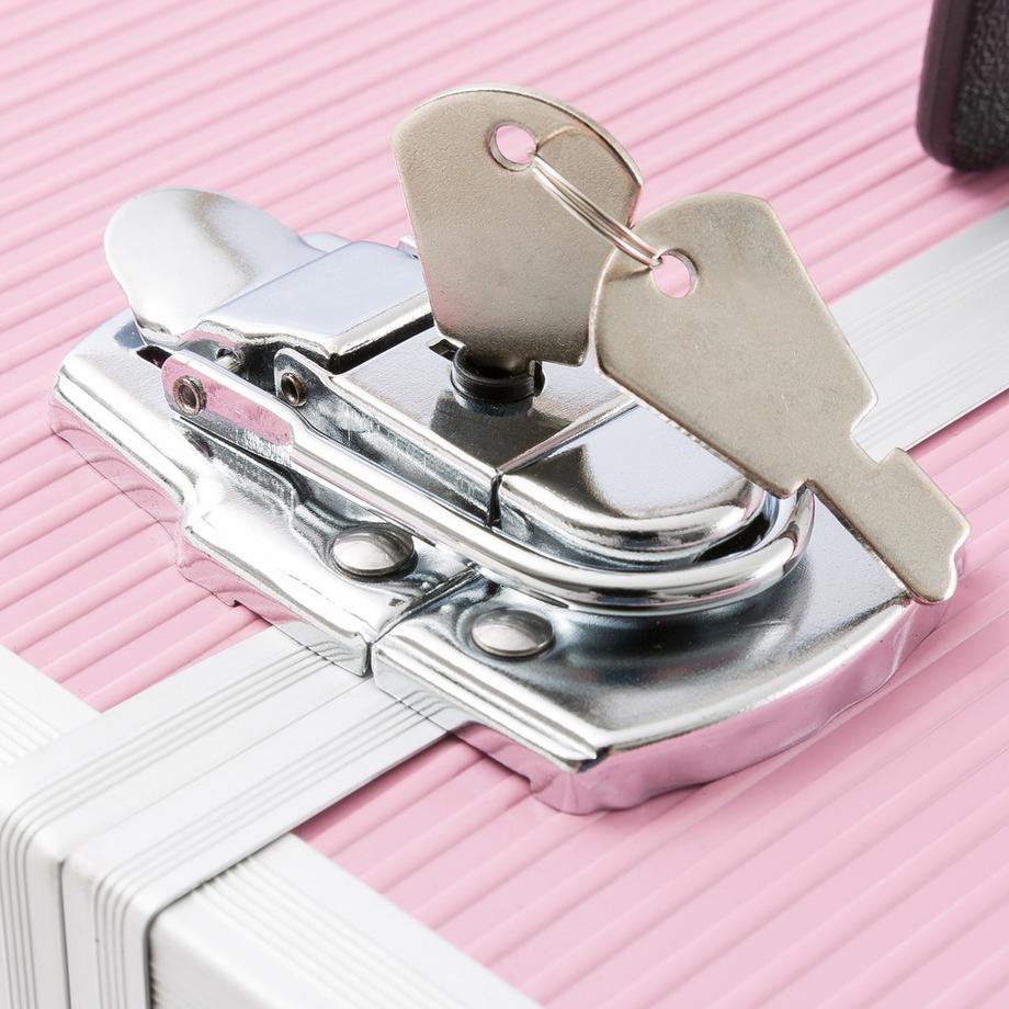 Arebos  Valigetta per cosmetici grande | Valigetta per il trucco | Organizzatore di bellezza | Valigetta per lo smalto per unghie 