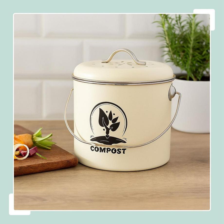 relaxdays seau à compost  