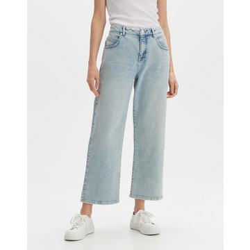 Wide Cropped Jeans Momito fresh gerade geschnitten