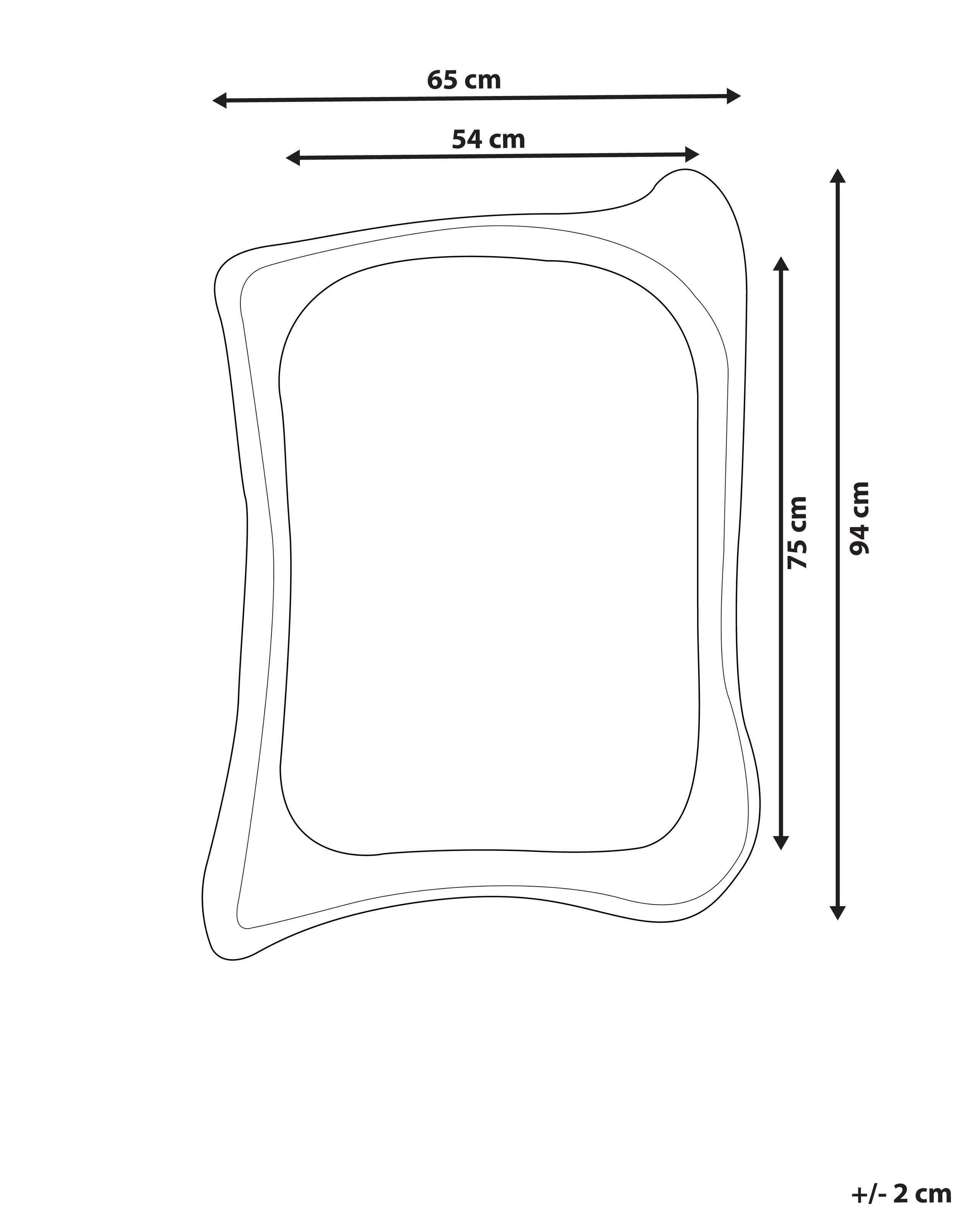 Beliani Wandspiegel aus Kunststoff Modern CONCARNEAU  