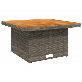 VidaXL Table de jardin rotin synthétique  