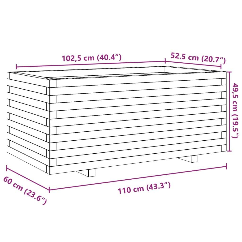 VidaXL Jardinière bois de pin  