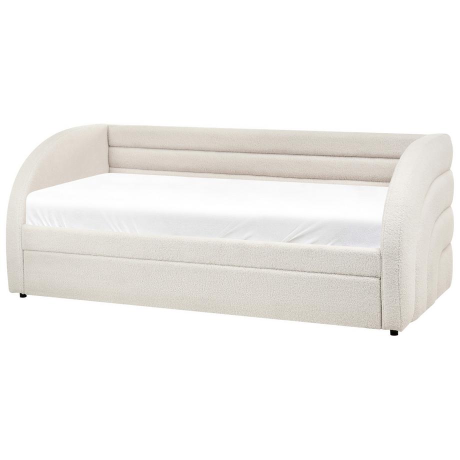 Beliani Ausziehbett aus Bouclé  ALBIAC  