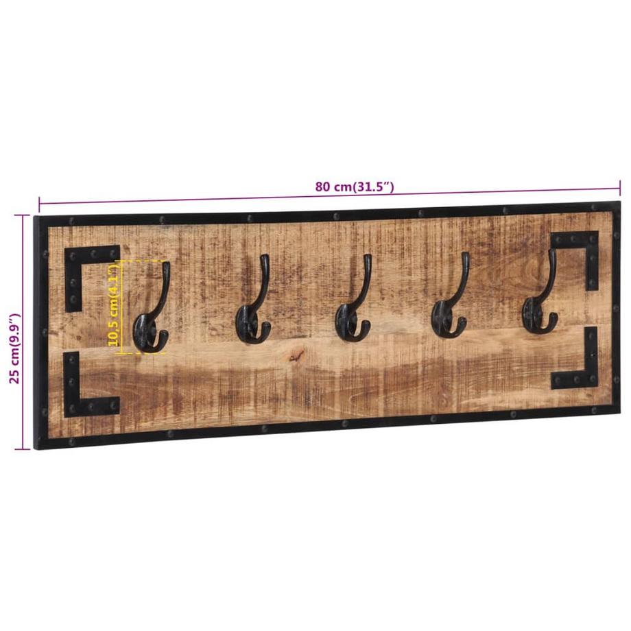 VidaXL appendiabiti Legno  