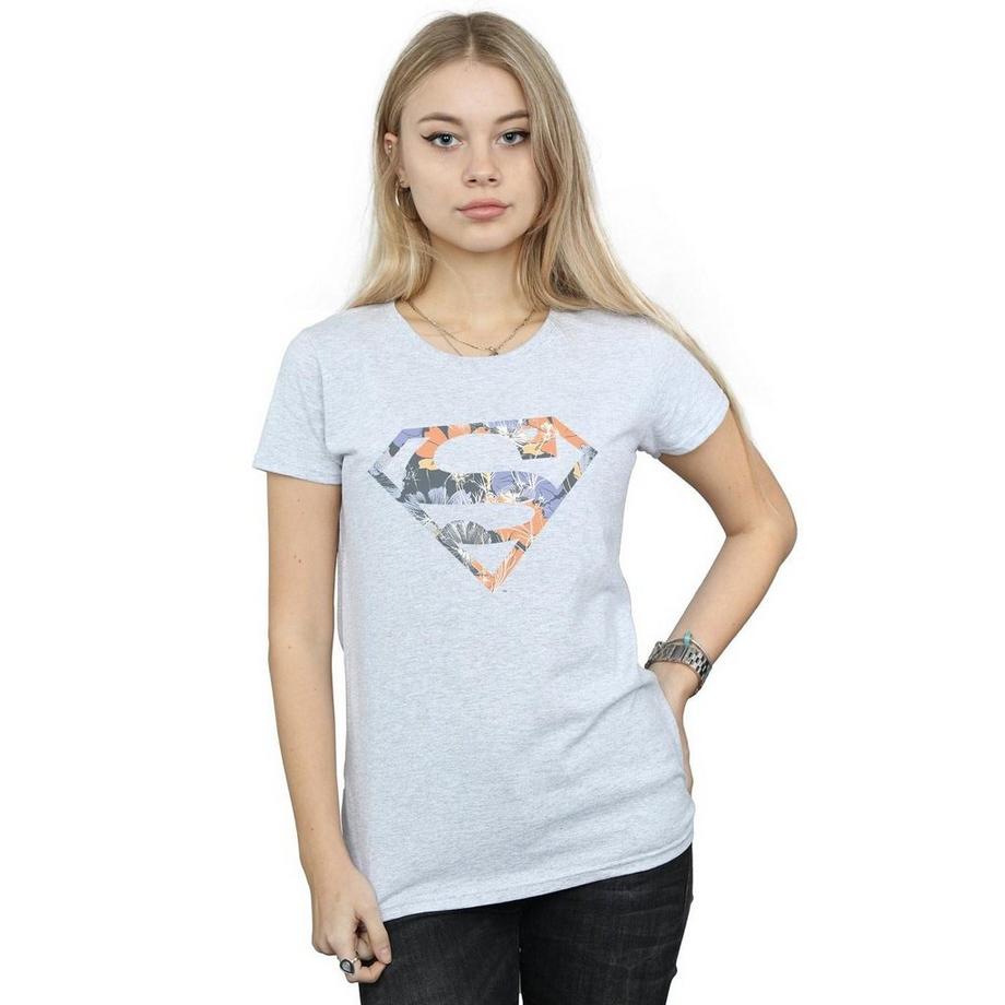 DC COMICS Superman Floral Logo T-Shirt  