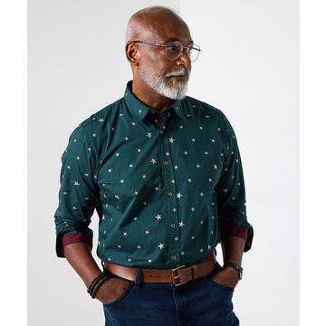 Hemd mit Sternenstickerei