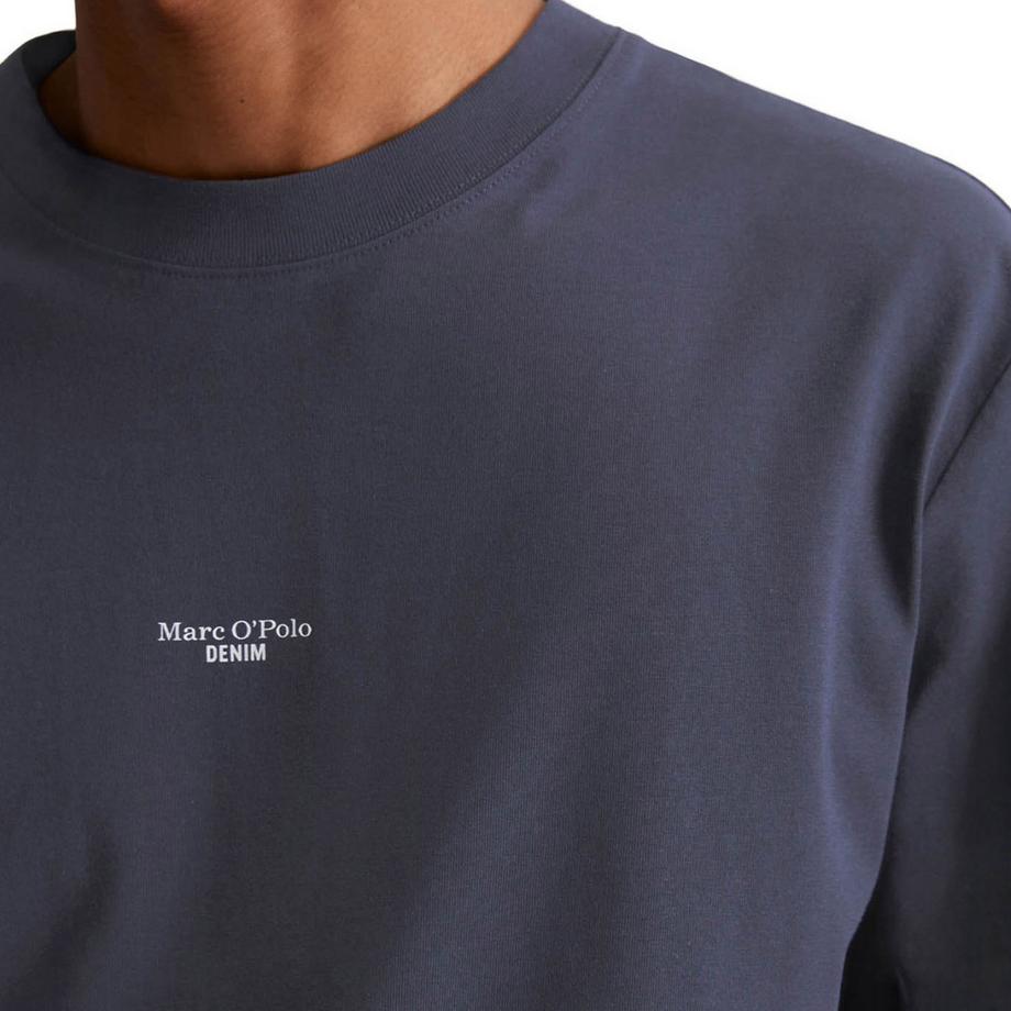 Marc O'Polo Denim T-shirt  Pack de 1 Confortable à porter-T-Shirt, SSL, Logo Print, Relax  