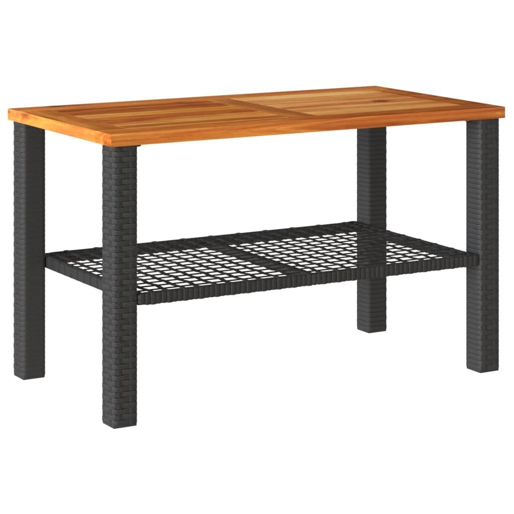 VidaXL Table de jardin rotin synthétique  