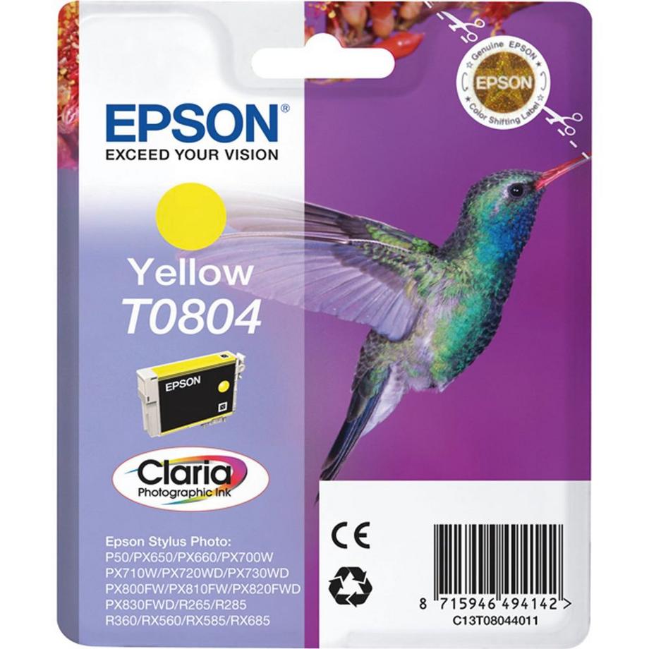 EPSON  EPSON Tintenpatrone yellow T080440 Stylus Photo R265 460 Seiten 
